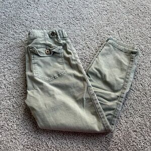 Pistola Green Cropped Cargo Pants Size 27